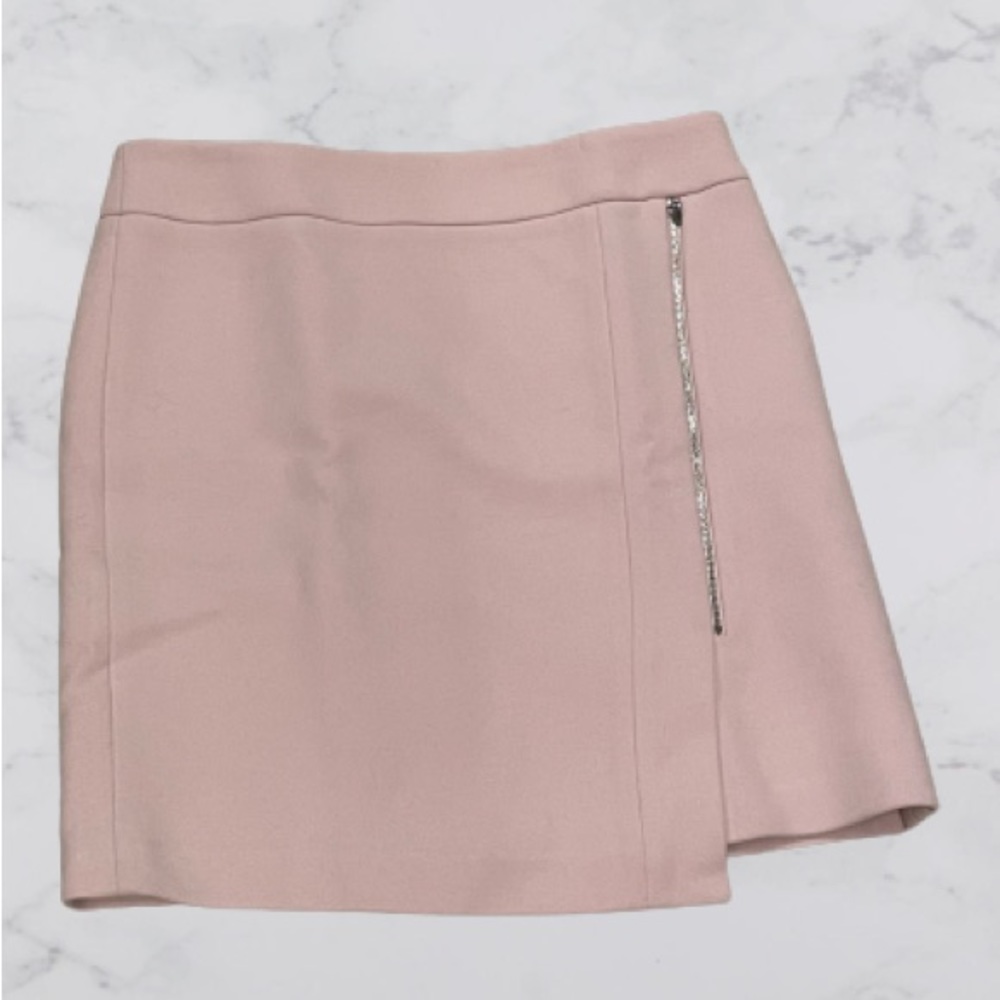 White House Black Market Brushed Wool Mini Skirt, Rose, Size 2